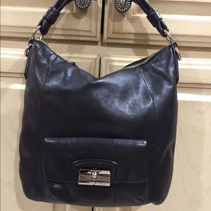 Black Soft Leather Coach Purse